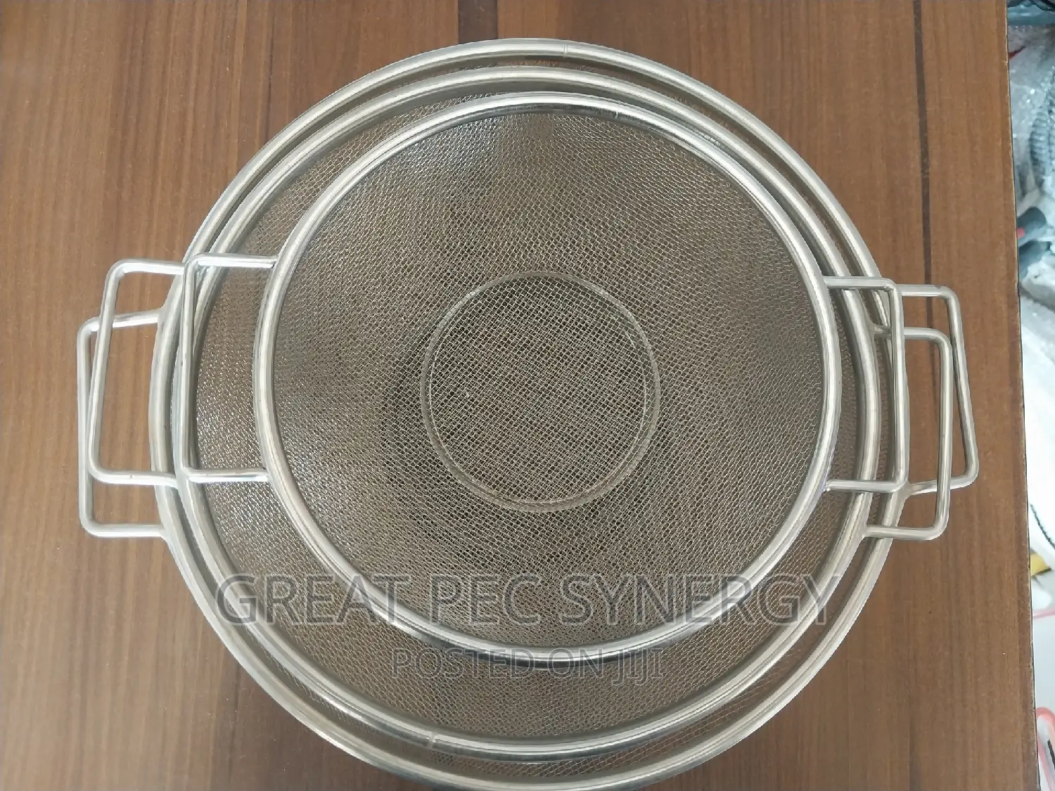 3 Pieces Stainless Steel Collander Sieve Mesh