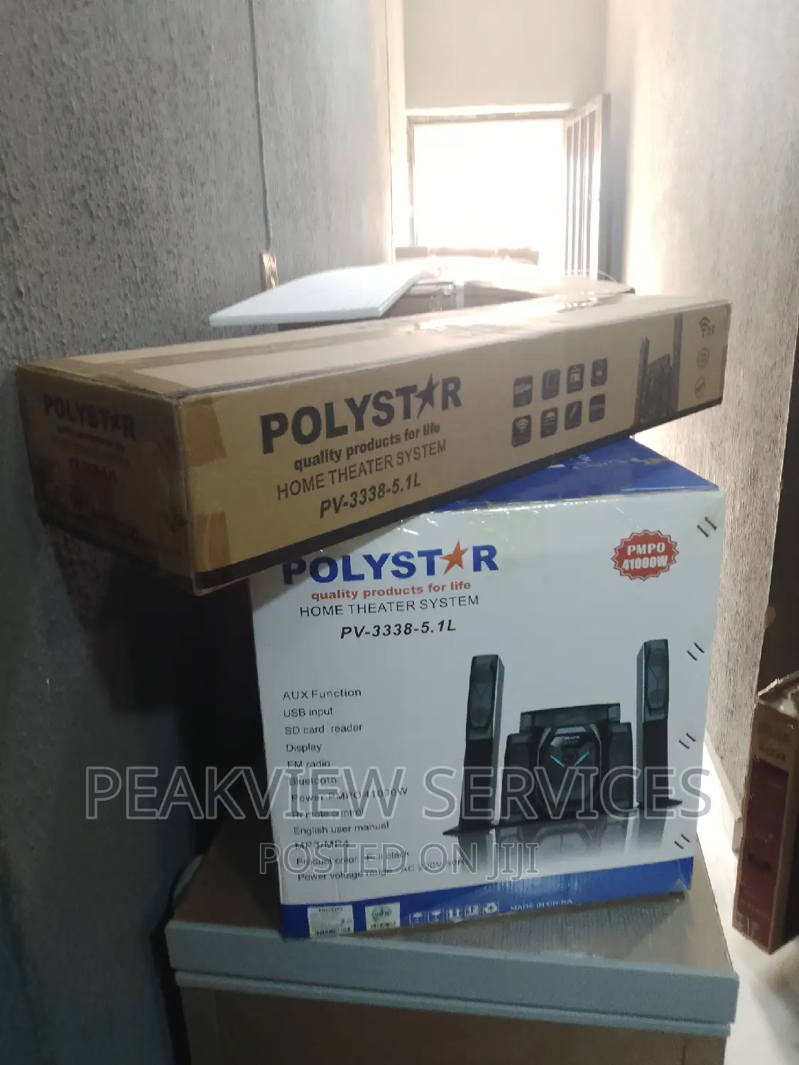 Brand -New Polystar Home Theater With Bluetooth Functions