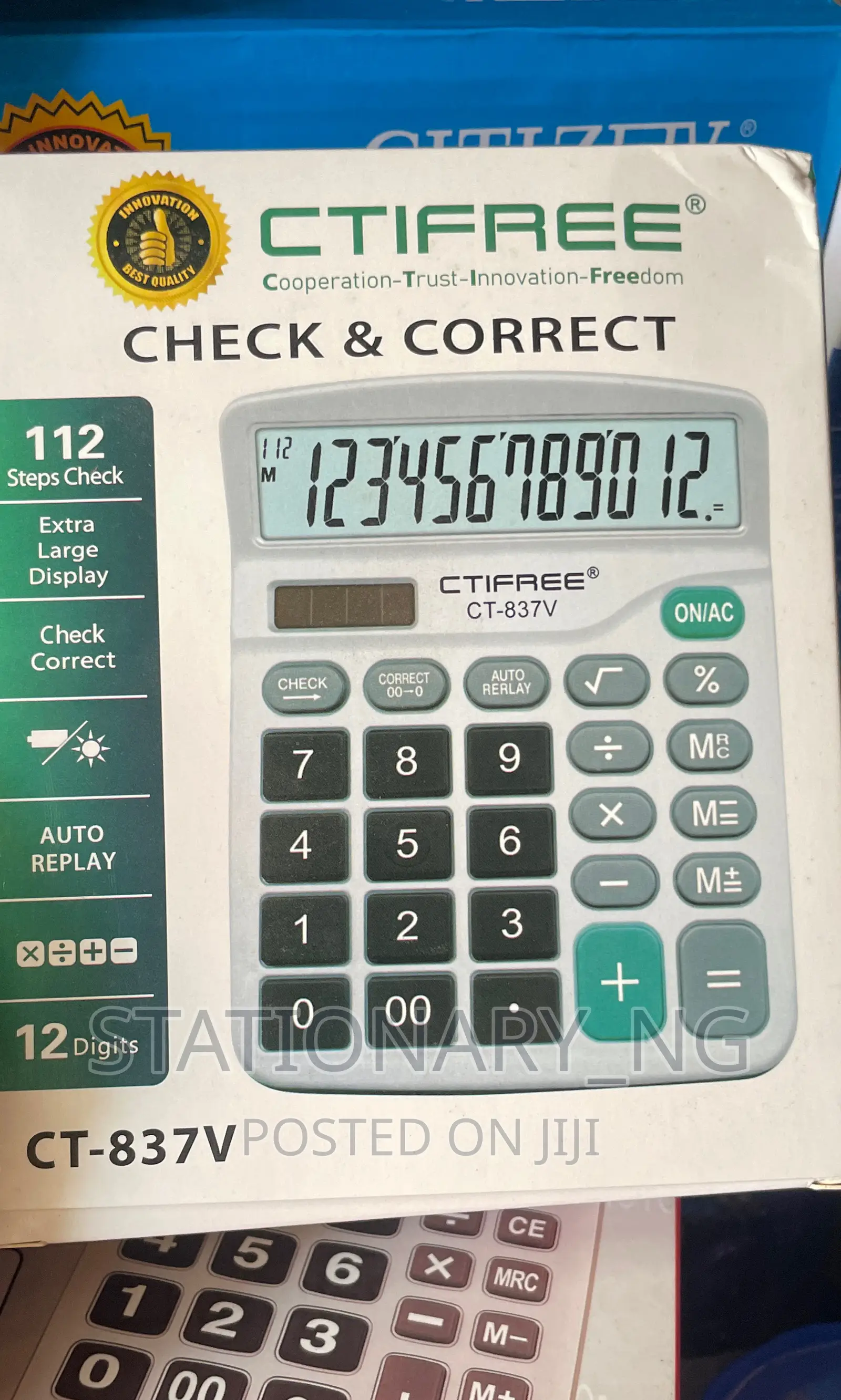 Ctifree 12 Digits Check Correct Calculator