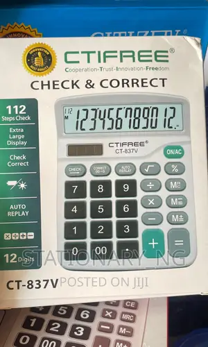 Ctifree 12 Digits Check Correct Calculator