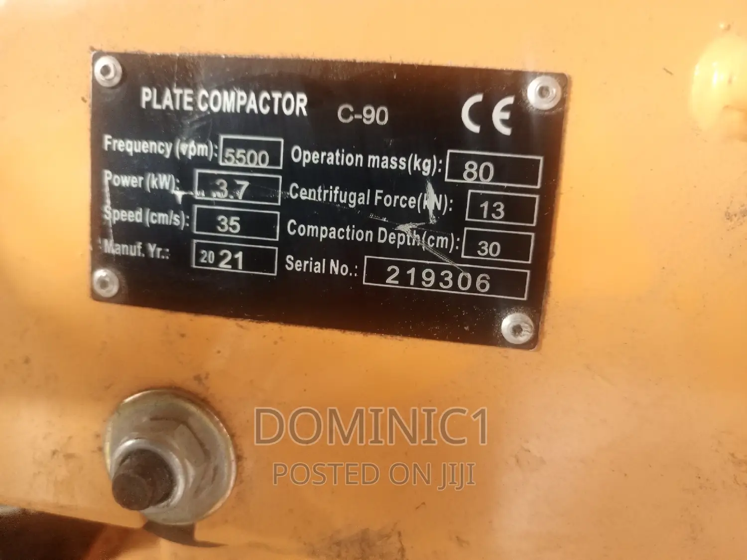Plate Compactor Heavy Duty