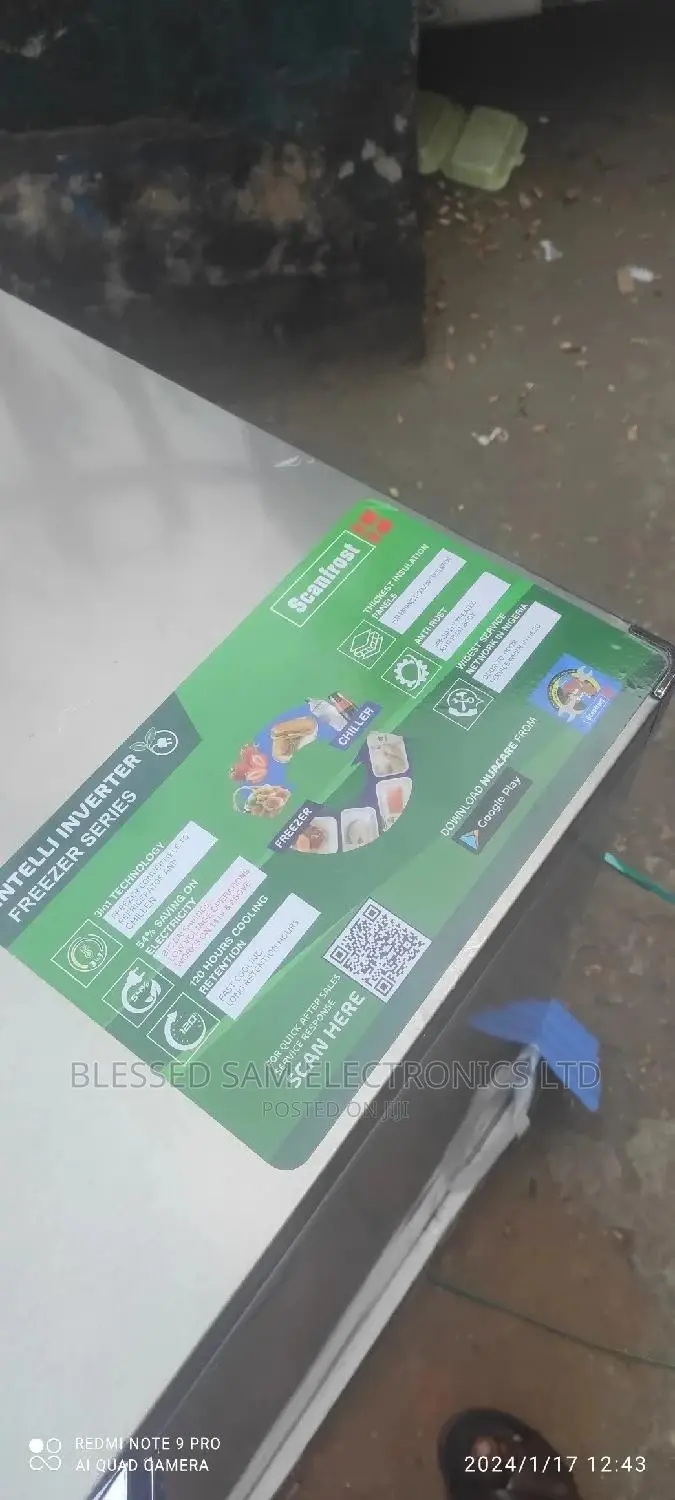Scanfrost Inverter Freezer 300l Super Fast Ice Block Cooling