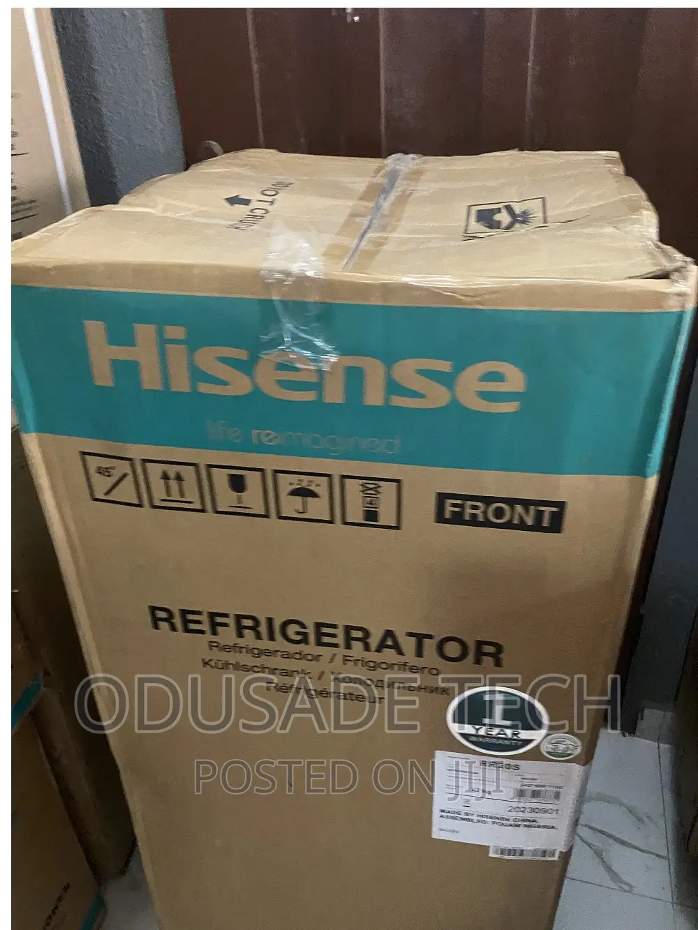 Hisense Eneergy Saving Single Door Refrigerator Ref (RR20S)