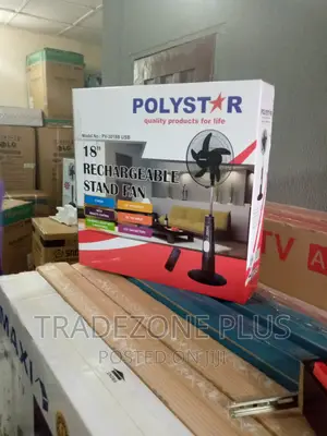 Photo - Original Polystar 18''rechargeable Standing Fan.Pv3018b