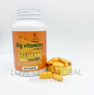Big Vitamin C 1000mg + 50mg Zinc for Healthy Skin Body