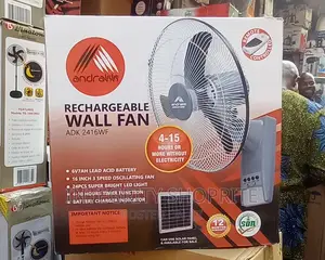 Andrakk 16'' Rechargeable Wall Fan With Remote