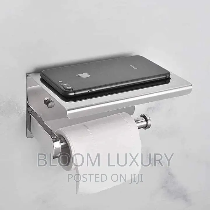 Tissue Holder With Phone Shelf