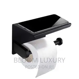 Tissue Holder With Phone Shelf