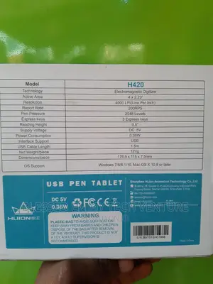 Huion H420 Professional Graphics Drawing Tablet