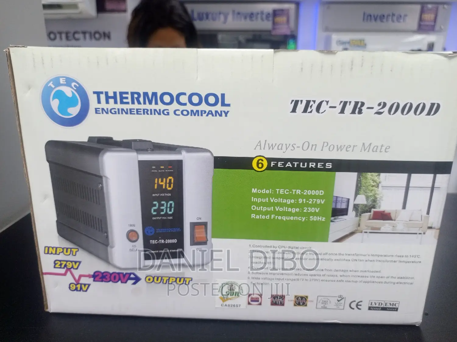 Thermocool Stabilizer Digital 2000watt