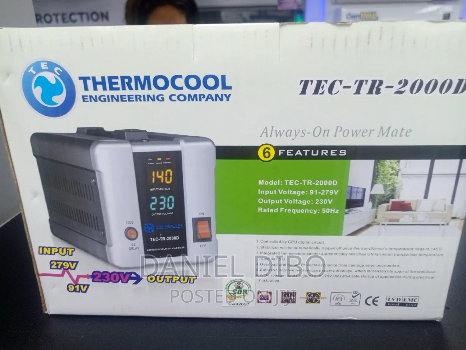 Thermocool Stabilizer Digital 2000watt