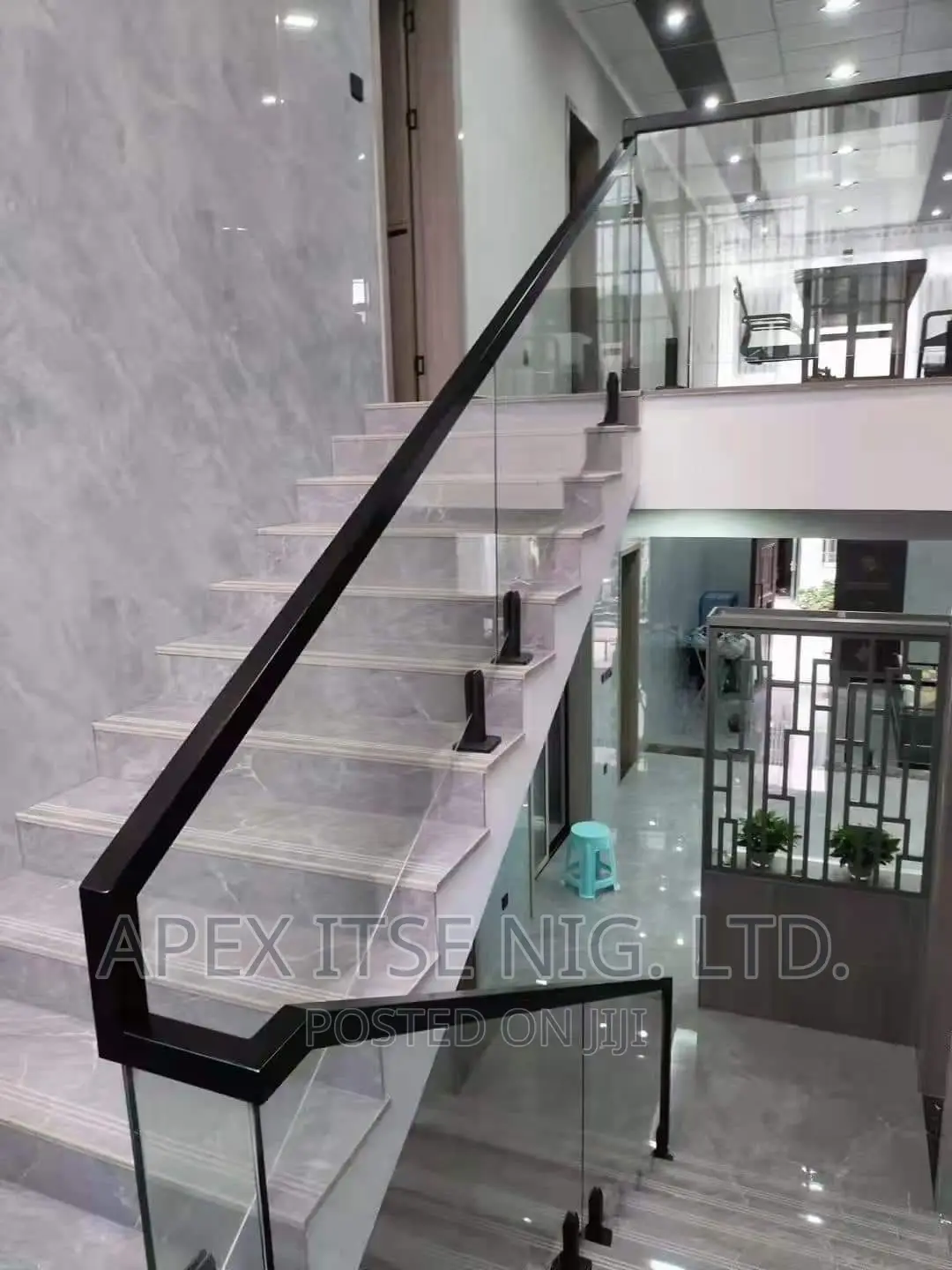 Fitted Glass Top Staircase Glass