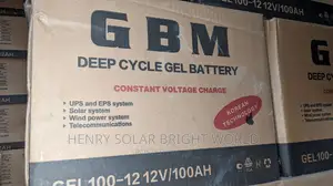 GBM Gel Battery 100ah 12v