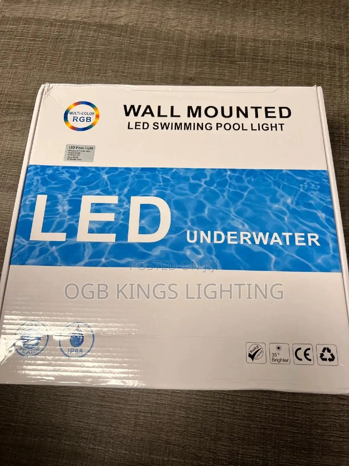 Swimming Pool Light RGB Remote Control Underwater Nightligh