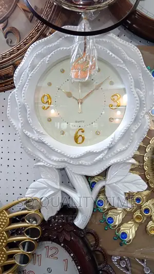 Home Decorative Flower Wall Clock