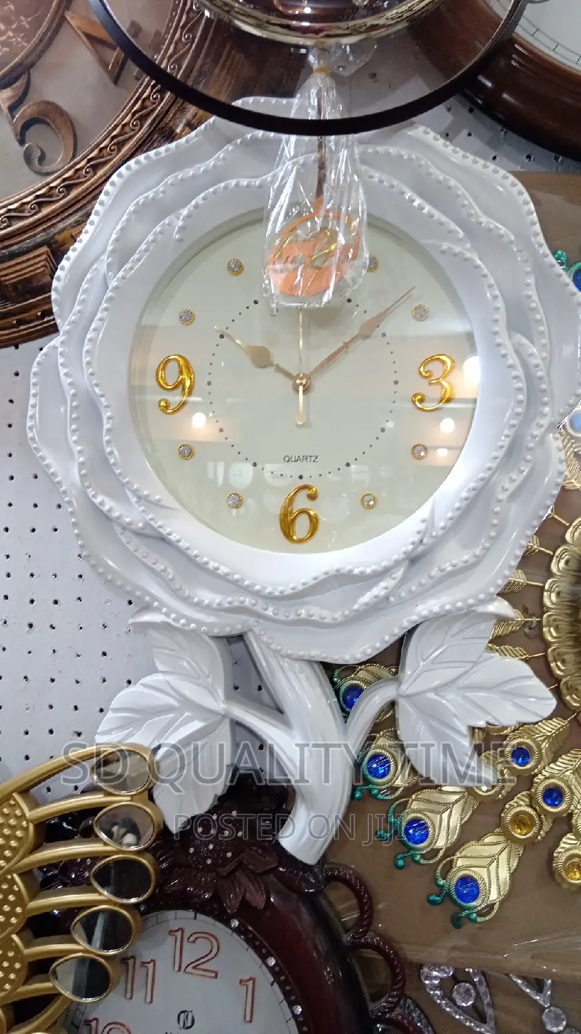 Home Decorative Flower Wall Clock