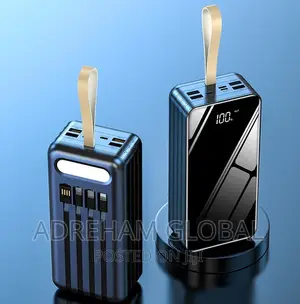 30,000mah Power Bank Powerbank With Torchlight Charging Cord