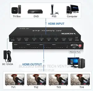 HDMI Matrix 4x4 HDMI 2.0 Switcher 2x4 4x2 4x4 Video