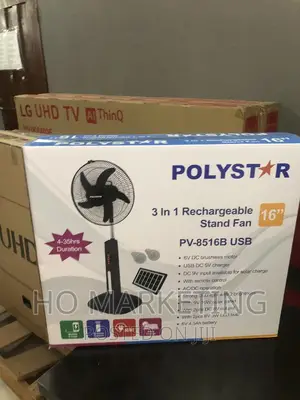 Polystar 3 in 1 Rechargeable Standing Fan 16"
