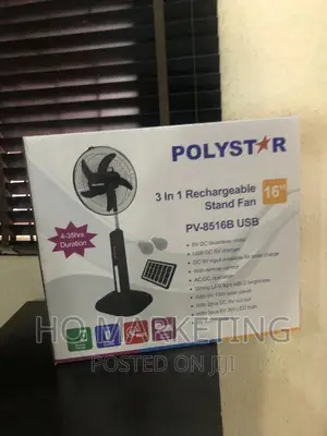 Best Quality 16" Polystar Rechargeable Standing Fan
