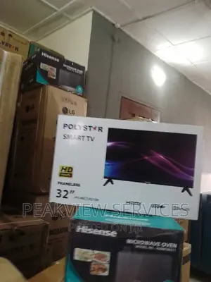 Durable 32" Polystar Staright Smart Tv With Wifi Youtube