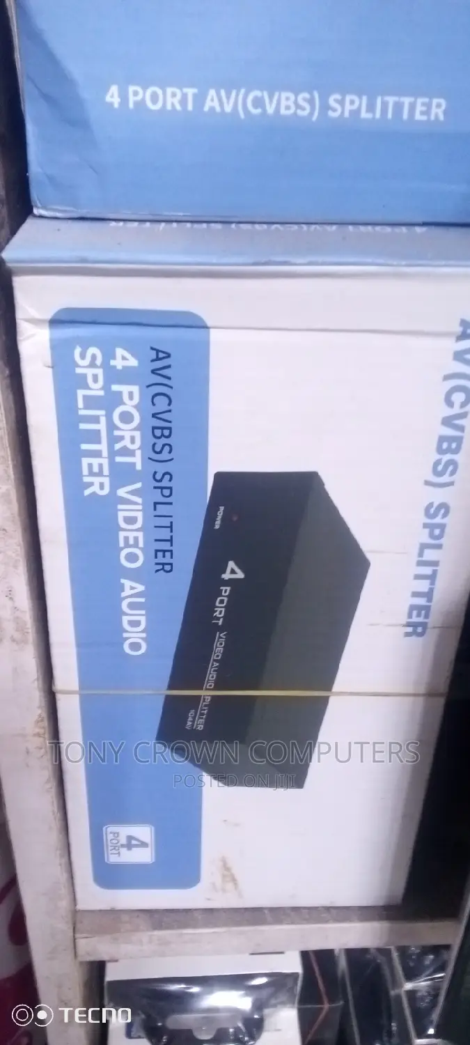 4port Audio /Video Splitter Device