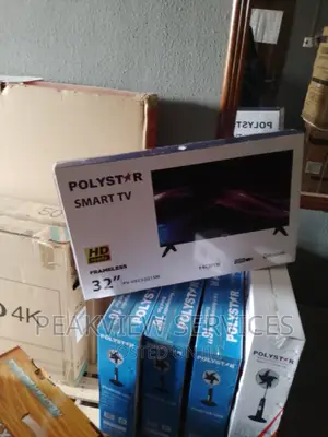 Amazing 32 Inches Polystar Straight Smart Tv+Remote Control