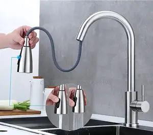 Kitchen Faucet Stainless Steel Hot and Cold
