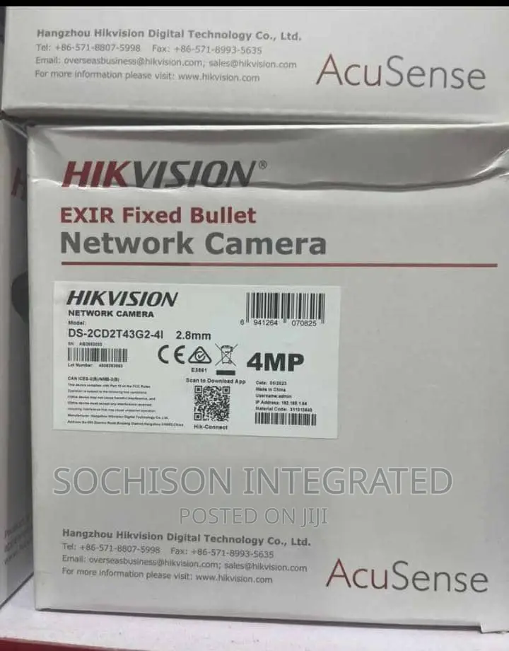 Hikvision Exir Fixed Bullet Network Camera