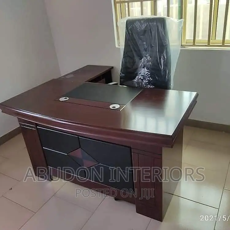 Brown Executive Table and Quality Chair
