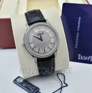 Original PIAGET Black Leather Watch Available in Store