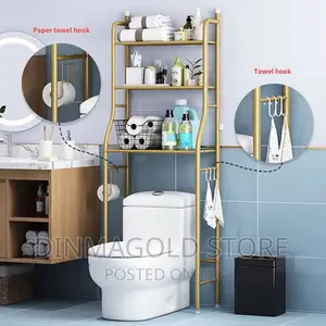 Golden Toilet Rack