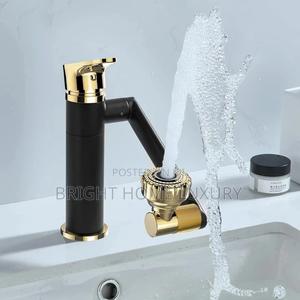 Gold Black 360 Swivel Rotation Bathroom Sink Basin Mixer Tap in Mushin ...
