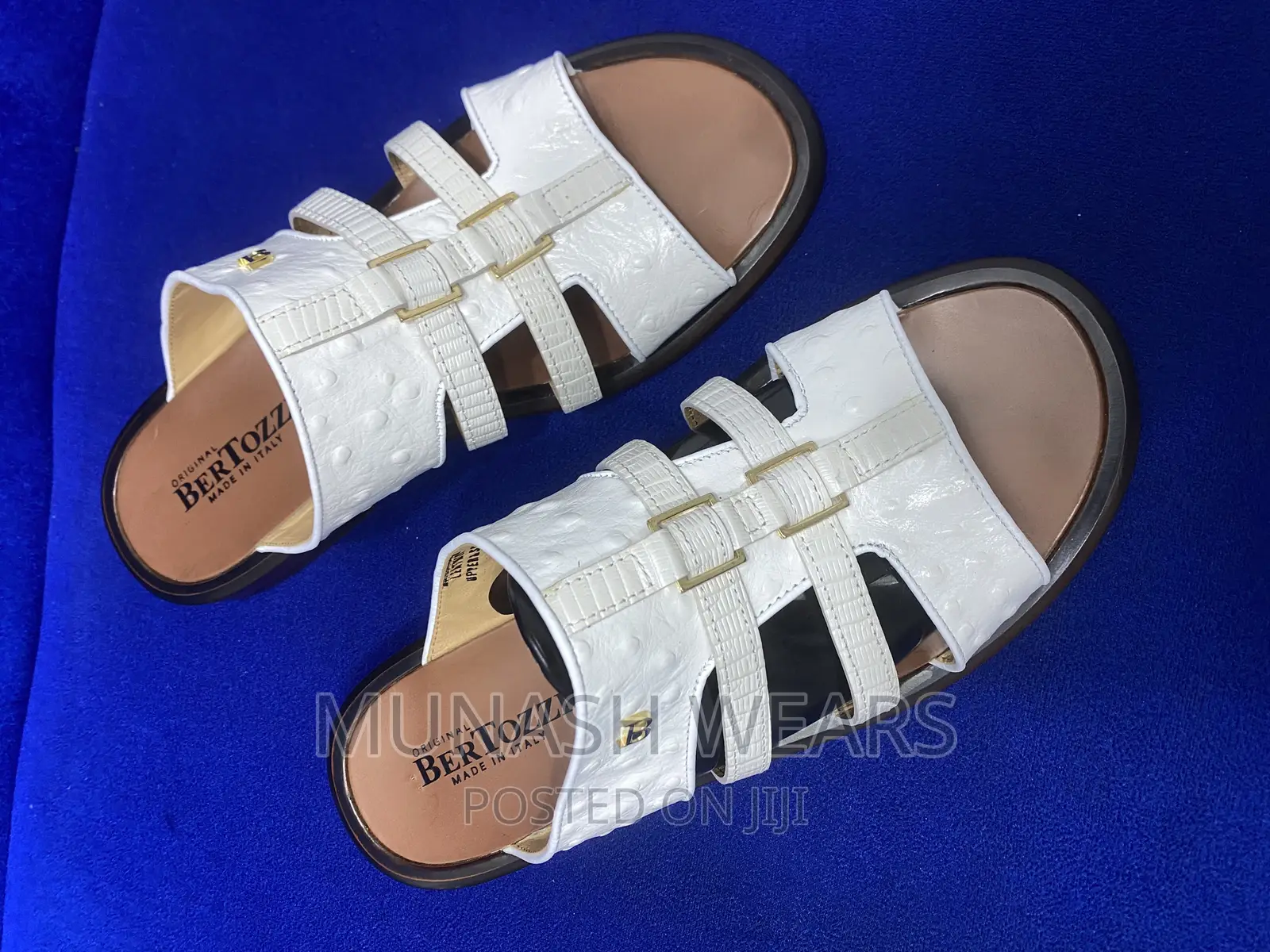 Original Italian Bertozi Leather Slipers