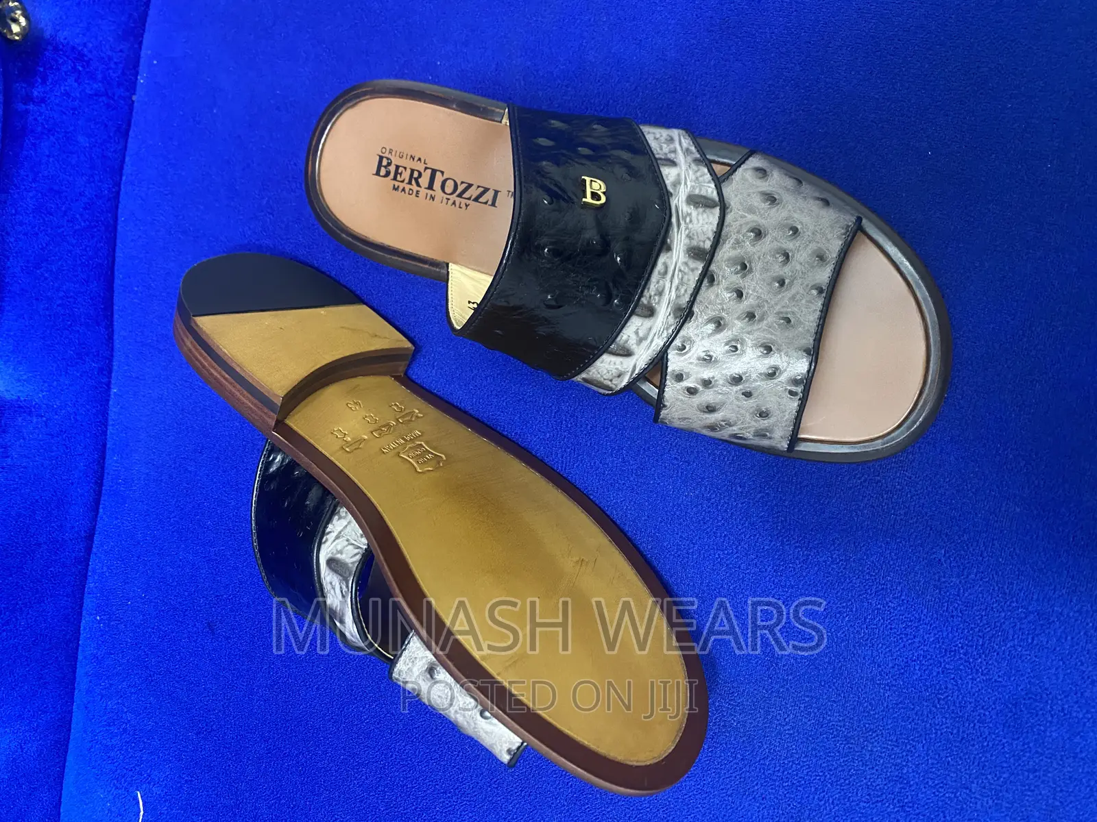 Original Italian Bertozi Leather Slipers
