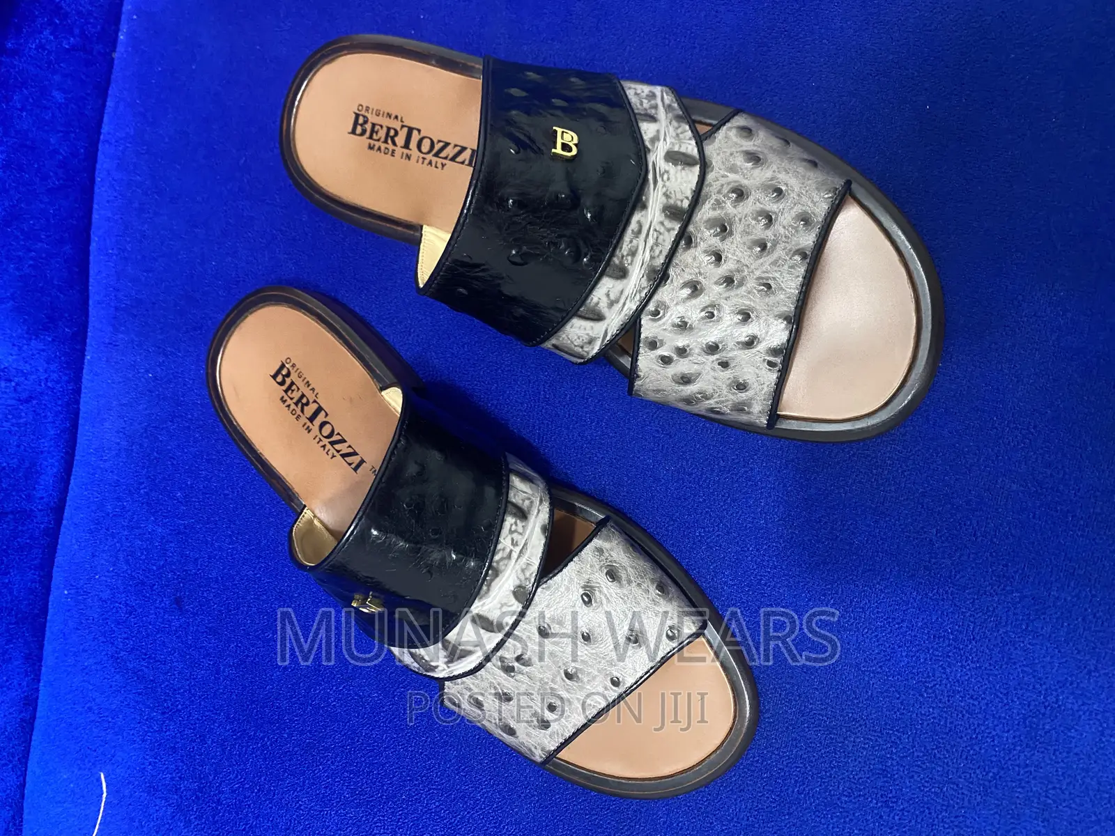 Original Italian Bertozi Leather Slipers