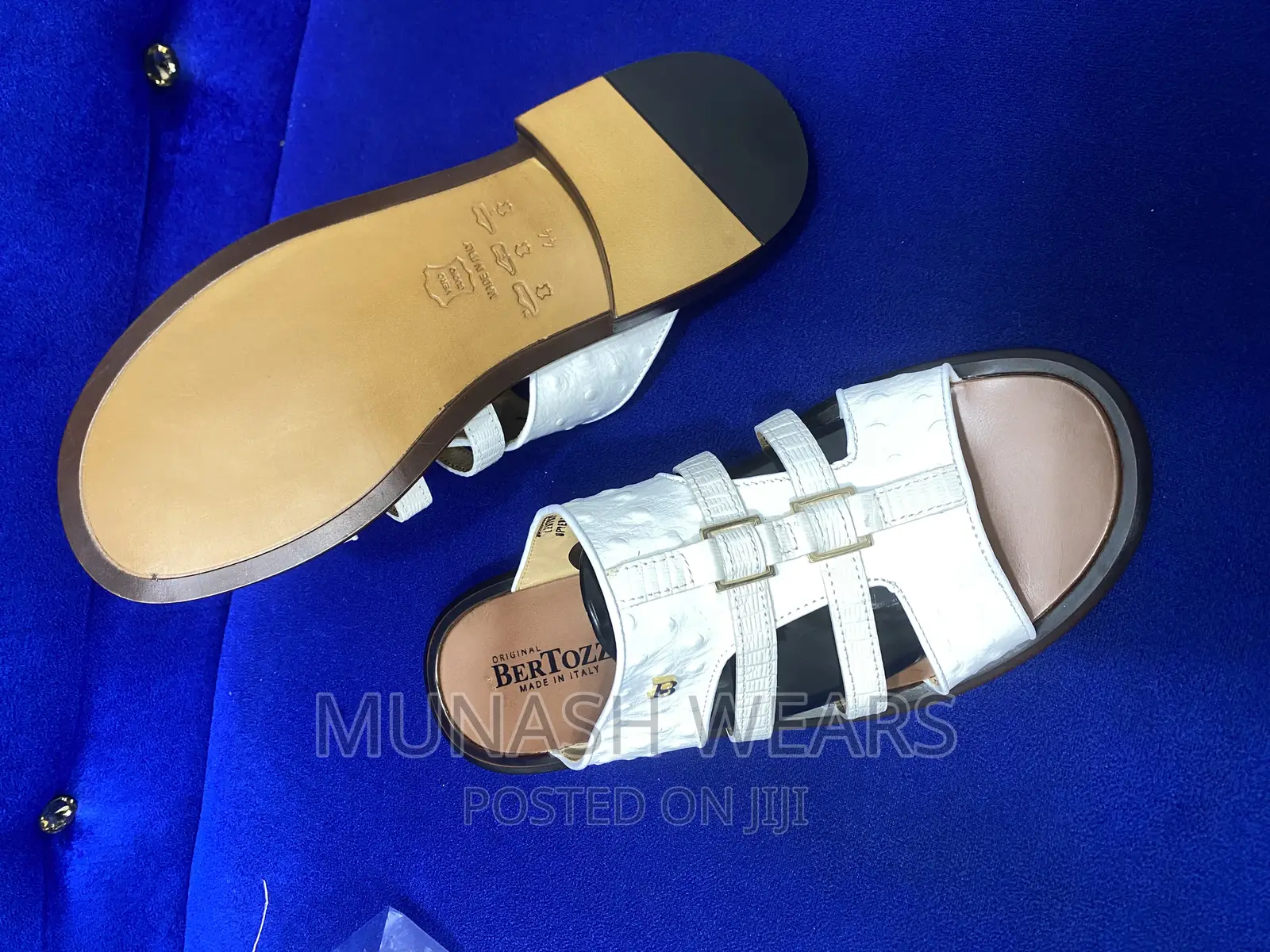 Original Italian Bertozi Leather Slipers