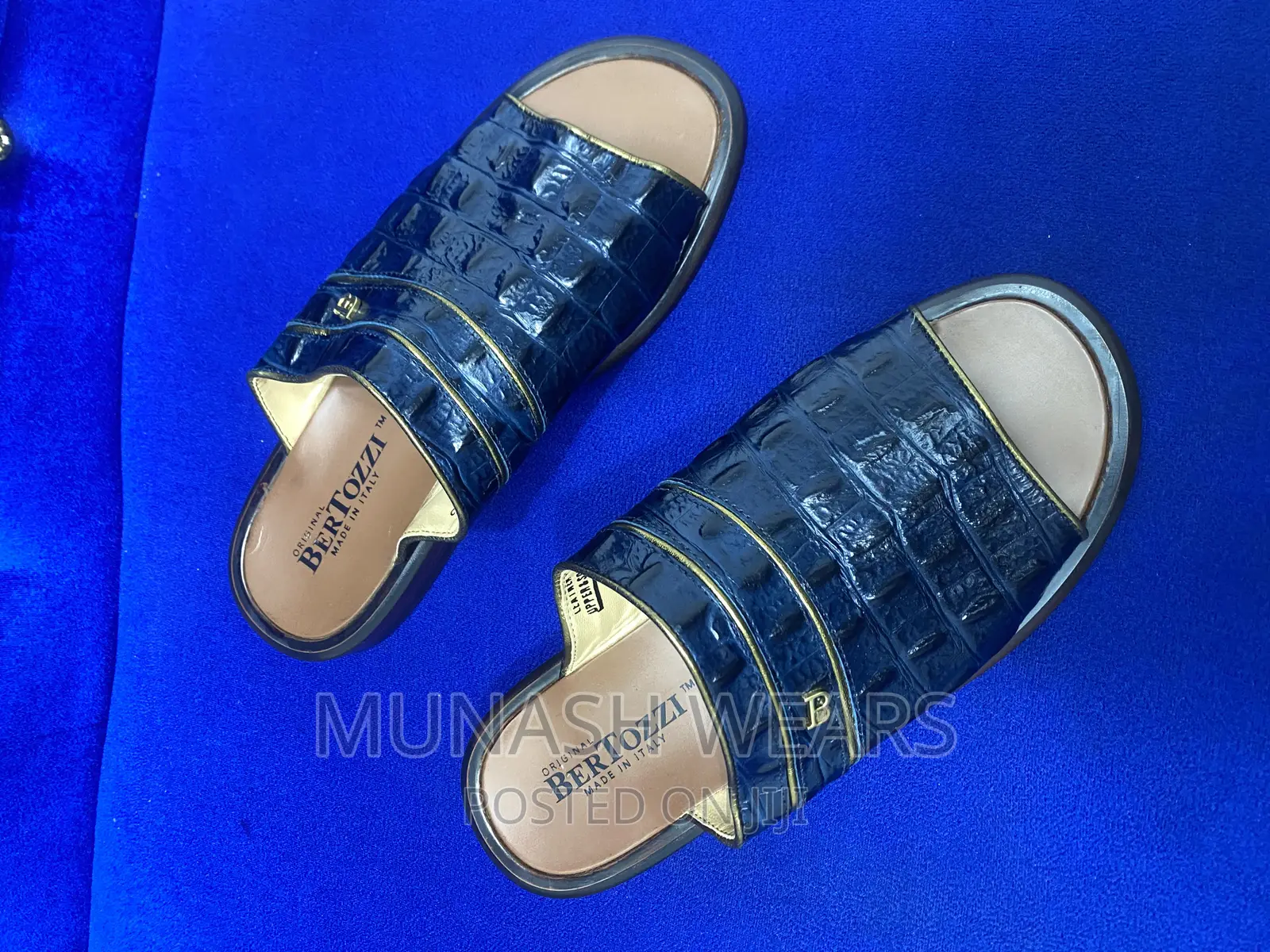 Original Italian Bertozi Leather Slipers