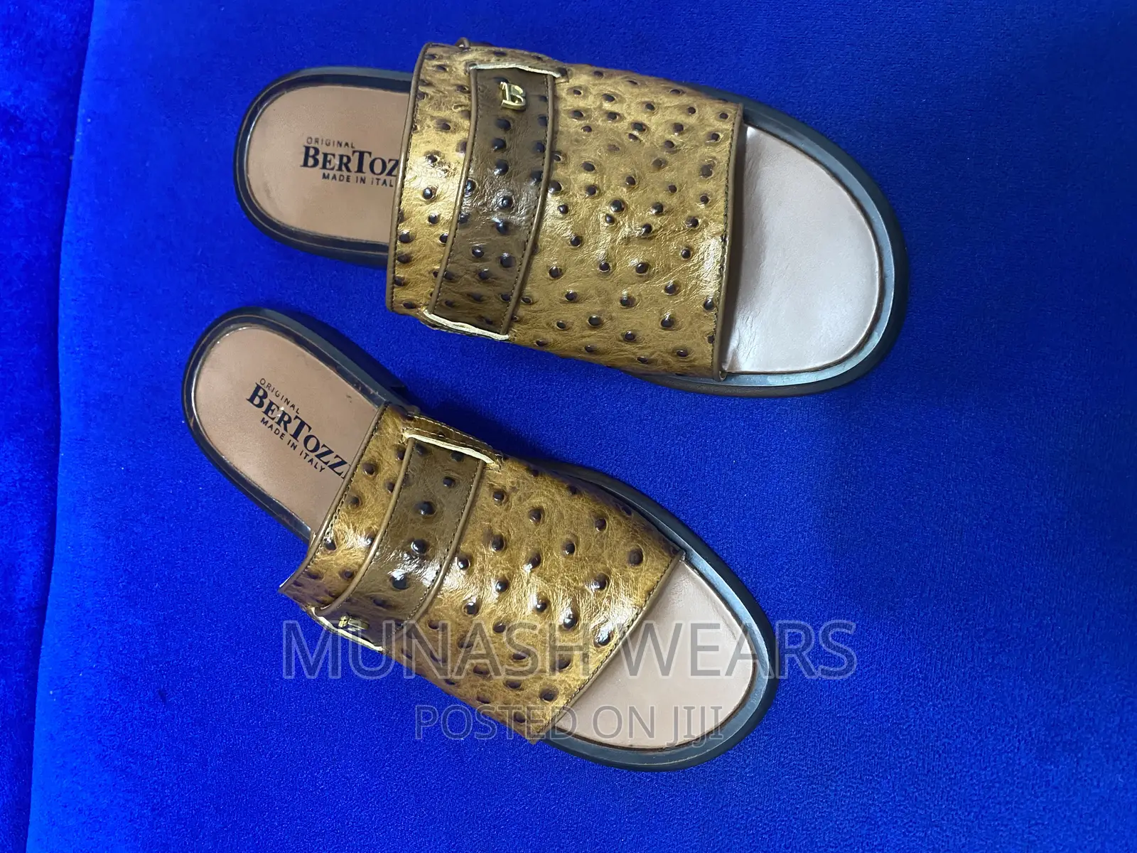 Original Italian Bertozi Leather Slipers