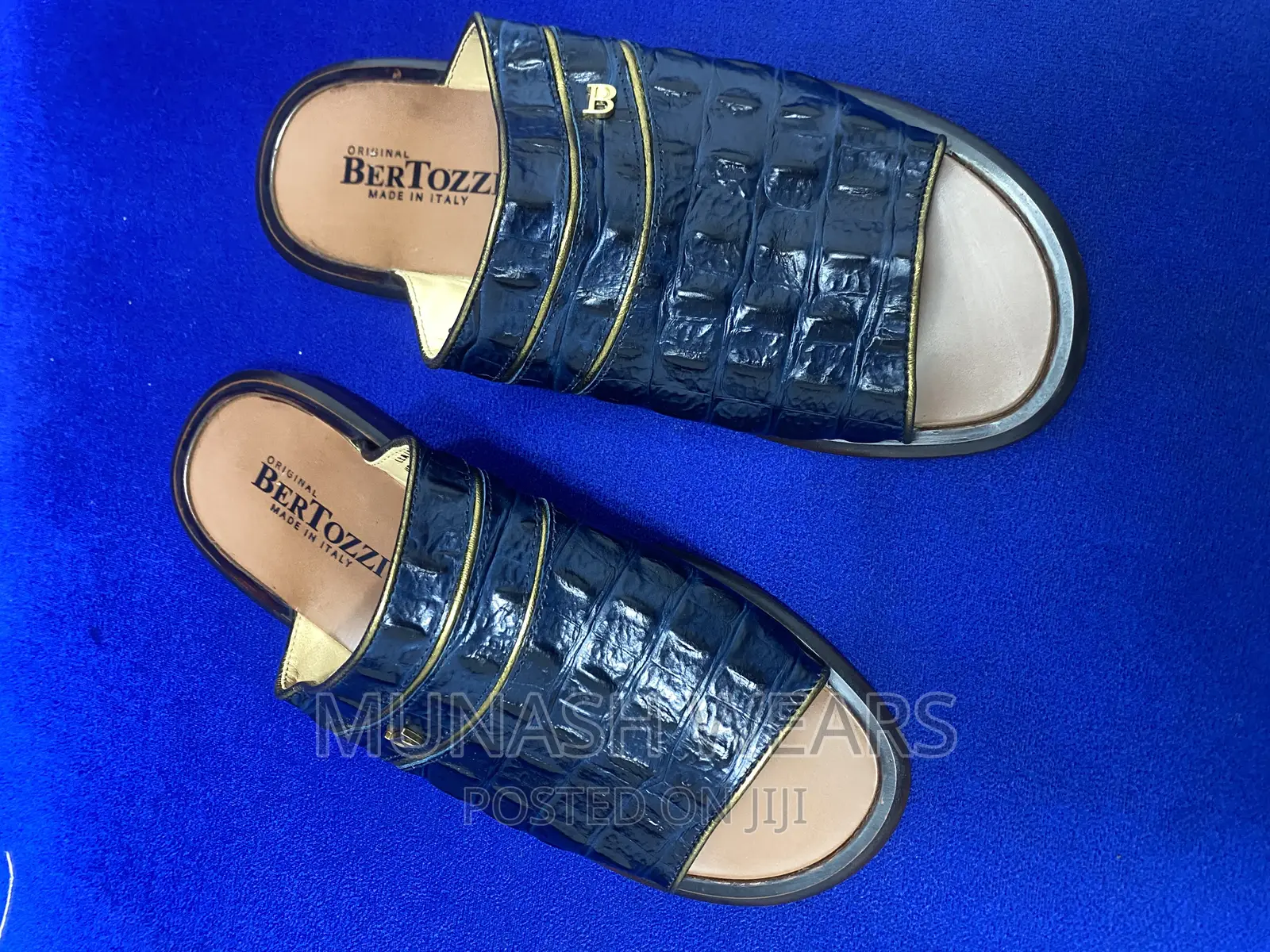 Original Italian Bertozi Leather Slipers