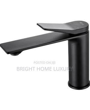 Black Luxury Brass Bathroom Sink Basin Mixer Tap in Mushin - Plumbing ...