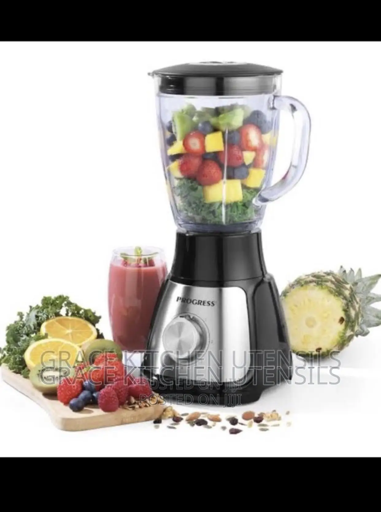 Progress Glass Jug Blender Smoothie Maker, 1.5 L Glass Jug