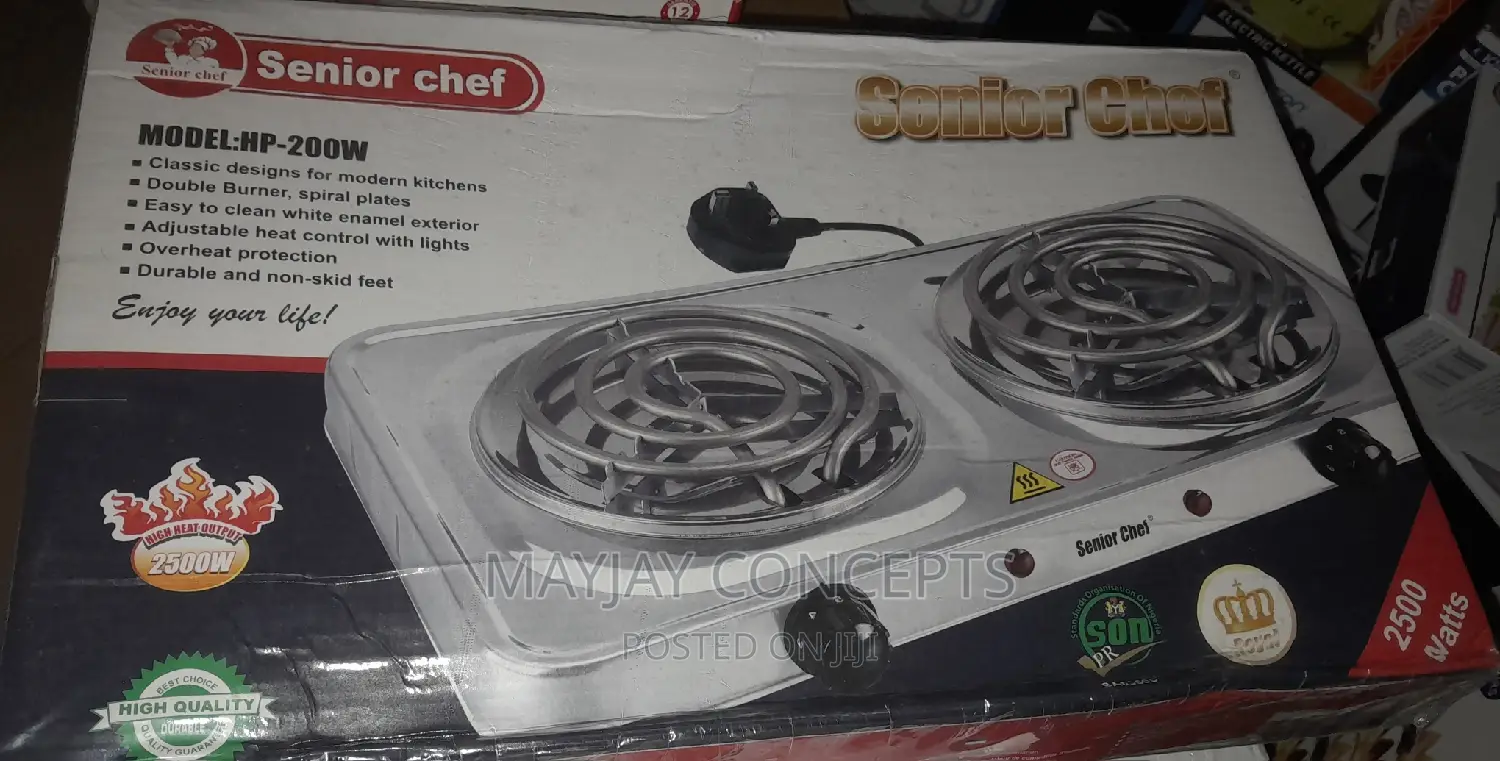 Senior Chef Electric Double Hotplate-2500w