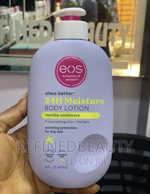 Photo - EOS Vanilla Cashmere Shea Butter 24H Moisture Body Lotion
