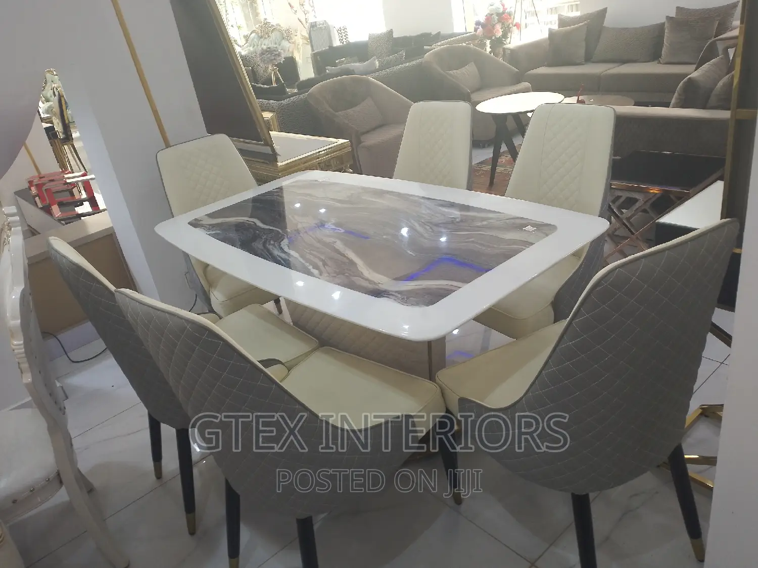 Marble Dinning Table Set