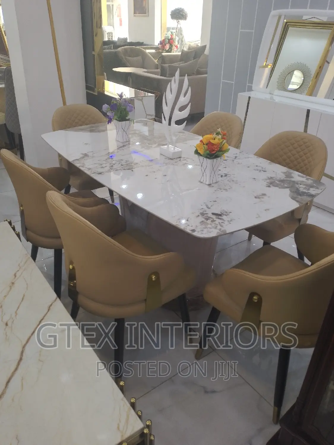Luxury Marble Dinning Table Set