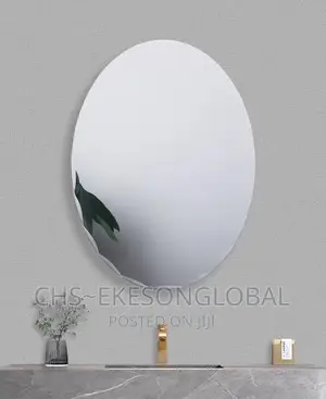 Oval Shape Bathroom and Dining Plain Mirror