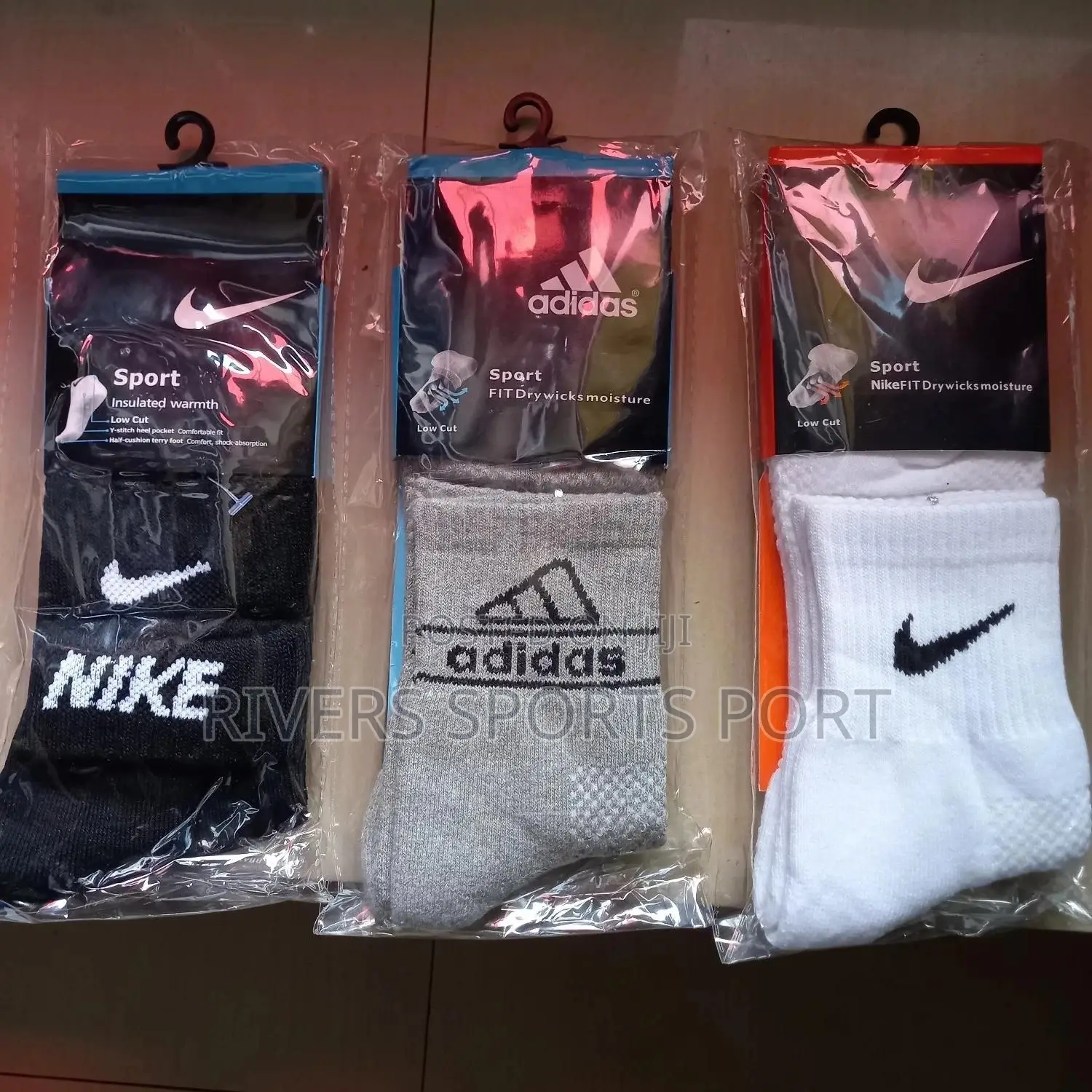 Nike and Adidas Socks
