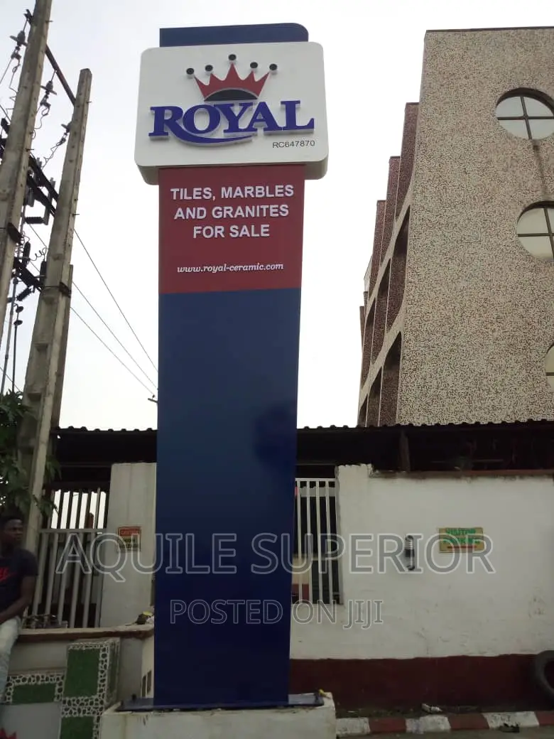 A 10ft by 3ft Pylon Signage