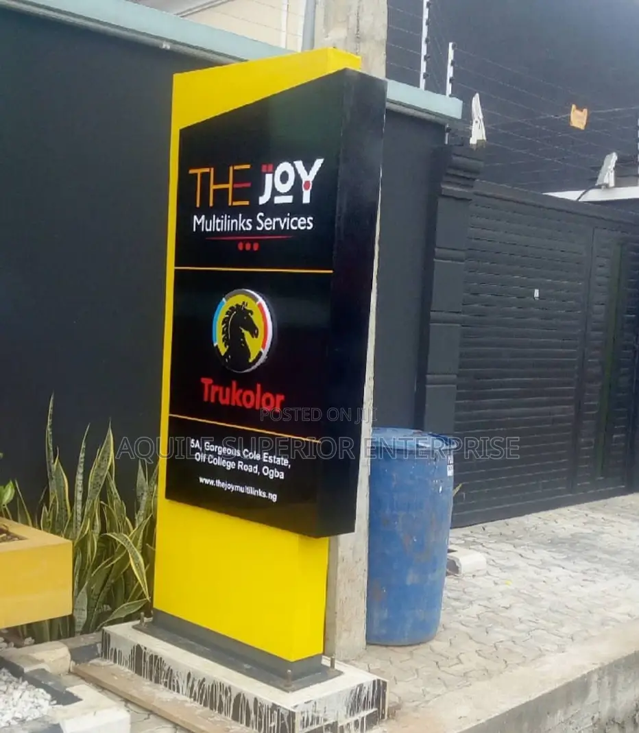 A 12ft by 3ft Pylon Signage